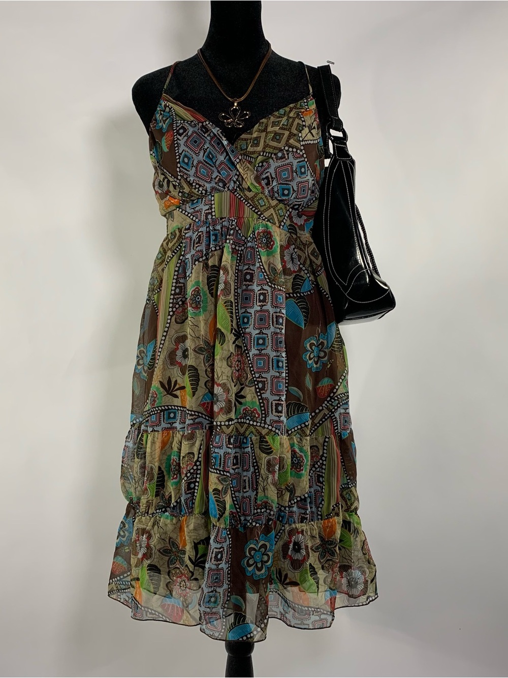 Y2K Breakin’ Loose Abstract Print Dress